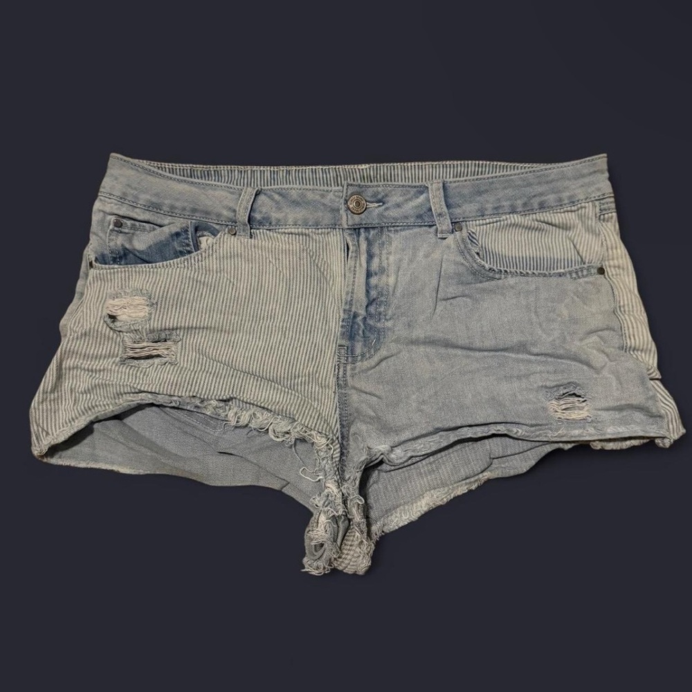 Distressed Denim Shorts